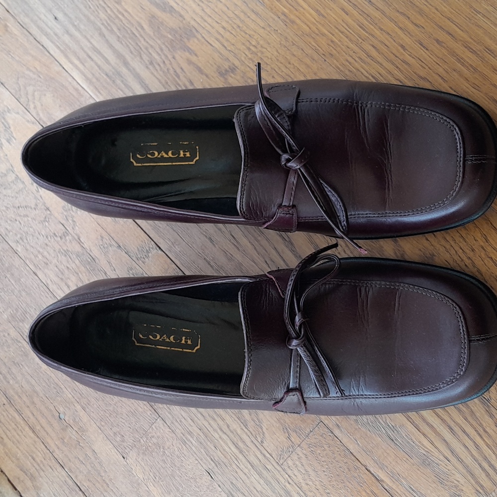 Coach Brown Leather Loafers